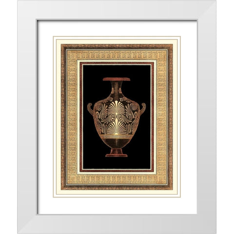 Etruscan Earthenware I White Modern Wood Framed Art Print with Double Matting by Moses, Henry