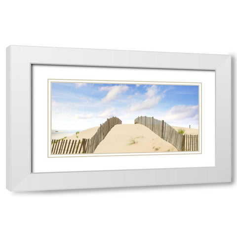 Beach Photography X White Modern Wood Framed Art Print with Double Matting by McLoughlin, James