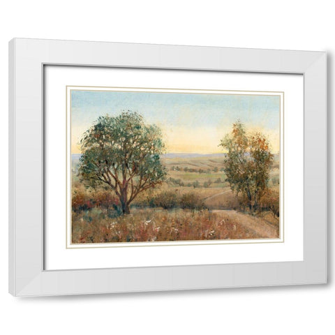 Overlook I White Modern Wood Framed Art Print with Double Matting by OToole, Tim