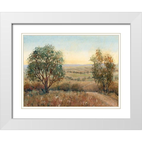 Overlook I White Modern Wood Framed Art Print with Double Matting by OToole, Tim