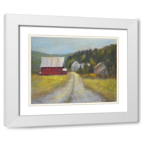 North Country I White Modern Wood Framed Art Print with Double Matting by Wendling, Marilyn