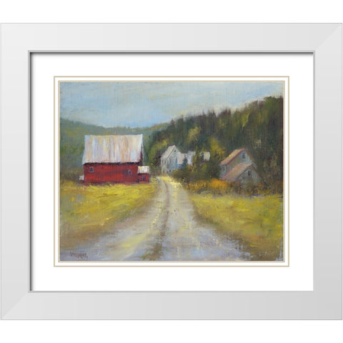 North Country I White Modern Wood Framed Art Print with Double Matting by Wendling, Marilyn