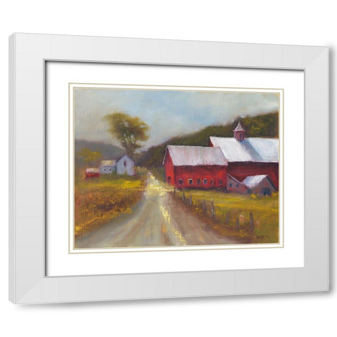 North Country II White Modern Wood Framed Art Print with Double Matting by Wendling, Marilyn