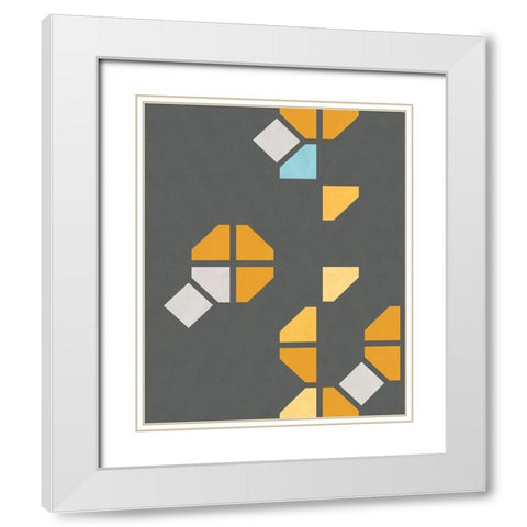 Traffic Jam IV White Modern Wood Framed Art Print with Double Matting by Vess, June Erica