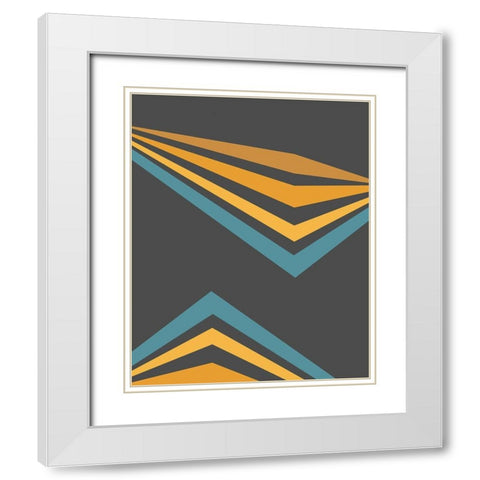 Traffic Jam VI White Modern Wood Framed Art Print with Double Matting by Vess, June Erica