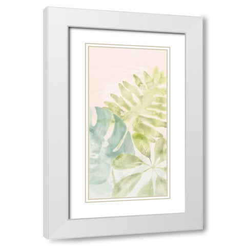 Tropical Sorbet I White Modern Wood Framed Art Print with Double Matting by Vess, June Erica