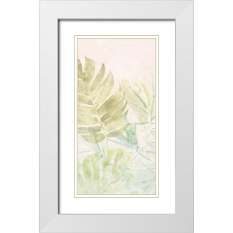 Tropical Sorbet II White Modern Wood Framed Art Print with Double Matting by Vess, June Erica