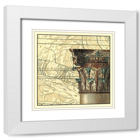 Architectural Inspiration III White Modern Wood Framed Art Print with Double Matting by Vision Studio