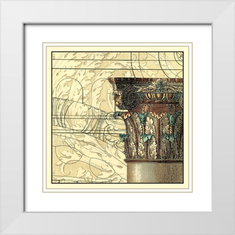 Architectural Inspiration III White Modern Wood Framed Art Print with Double Matting by Vision Studio