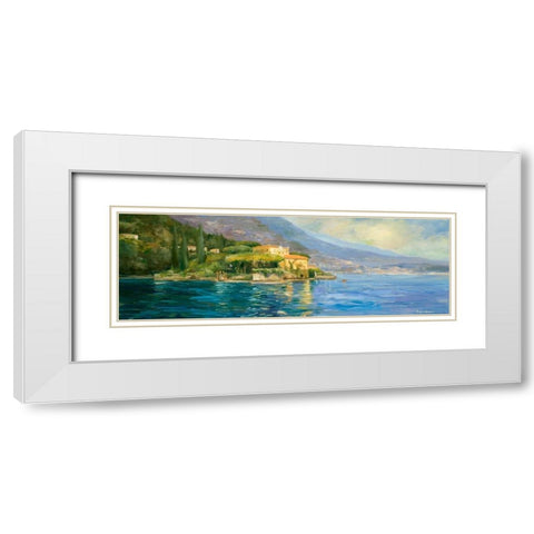 Scenic Italy IV White Modern Wood Framed Art Print with Double Matting by Stevens, Allayn