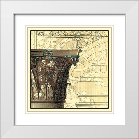 Architectural Inspiration IV White Modern Wood Framed Art Print with Double Matting by Vision Studio