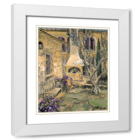 Scenic Italy VII White Modern Wood Framed Art Print with Double Matting by Stevens, Allayn