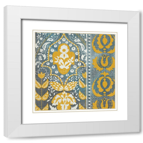 Exotic Journey II White Modern Wood Framed Art Print with Double Matting by Zarris, Chariklia