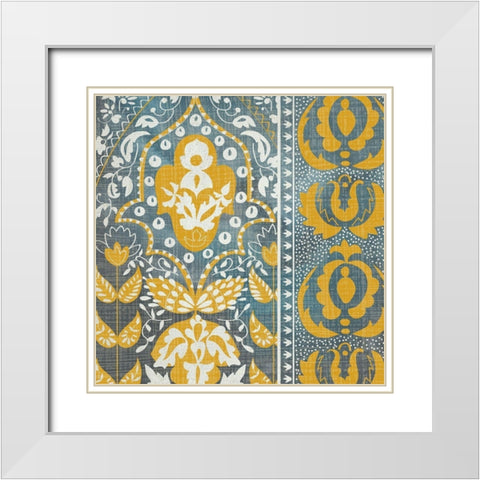 Exotic Journey II White Modern Wood Framed Art Print with Double Matting by Zarris, Chariklia