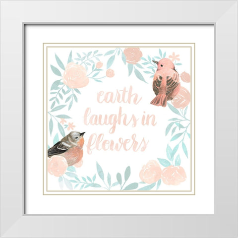 Spring Awakening I White Modern Wood Framed Art Print with Double Matting by Popp, Grace