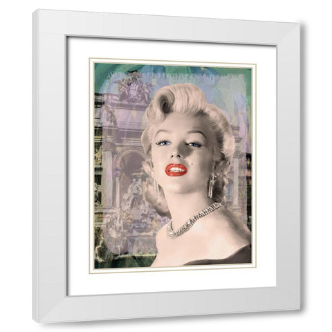 Girls Best Friend White Modern Wood Framed Art Print with Double Matting by Michaels, Jerry