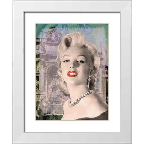 Girls Best Friend White Modern Wood Framed Art Print with Double Matting by Michaels, Jerry