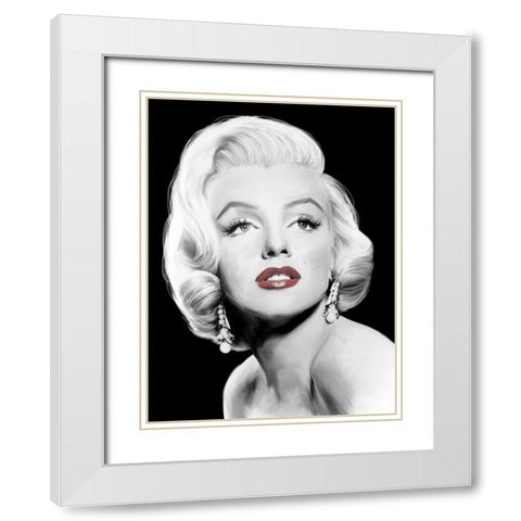 Stardust White Modern Wood Framed Art Print with Double Matting by Michaels, Jerry