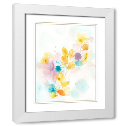 Jubilee III White Modern Wood Framed Art Print with Double Matting by Vess, June Erica