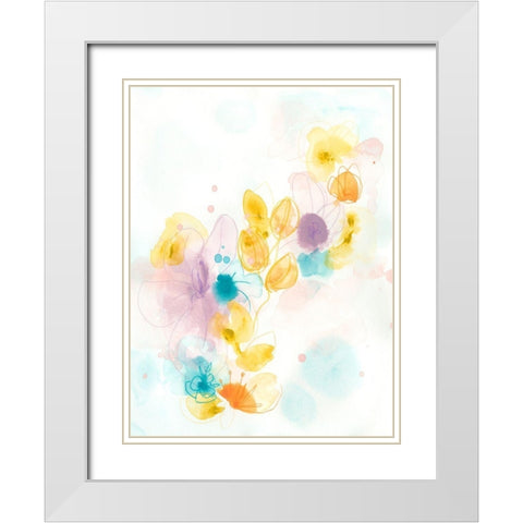 Jubilee III White Modern Wood Framed Art Print with Double Matting by Vess, June Erica