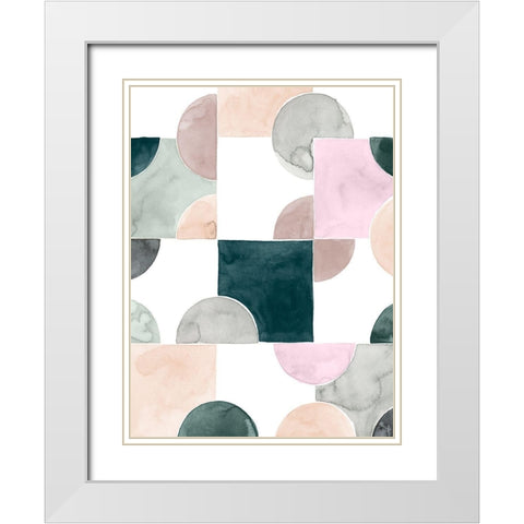 Muted Mystery I White Modern Wood Framed Art Print with Double Matting by Popp, Grace