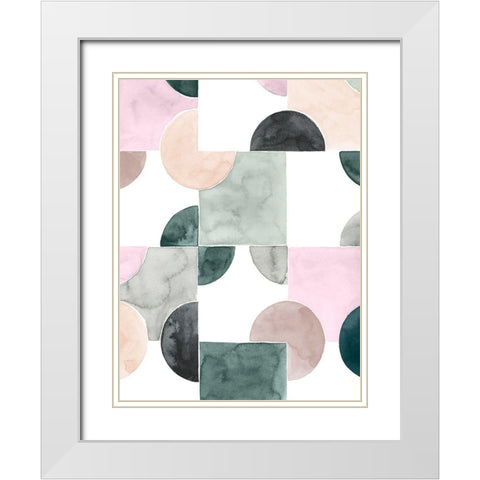 Muted Mystery II White Modern Wood Framed Art Print with Double Matting by Popp, Grace