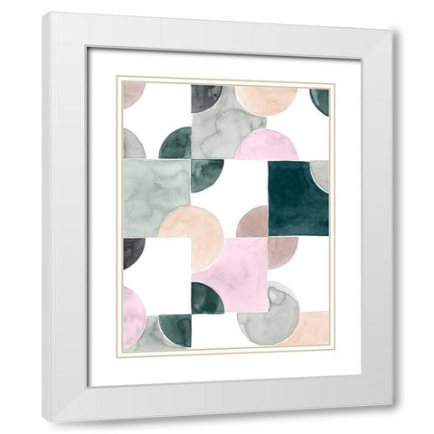 Muted Mystery III White Modern Wood Framed Art Print with Double Matting by Popp, Grace