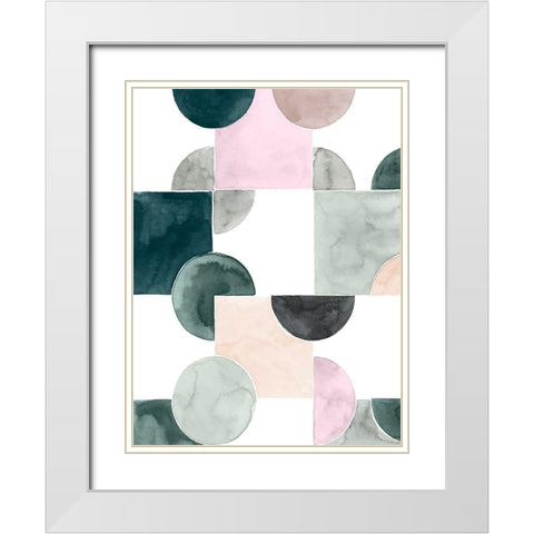 Muted Mystery IV White Modern Wood Framed Art Print with Double Matting by Popp, Grace