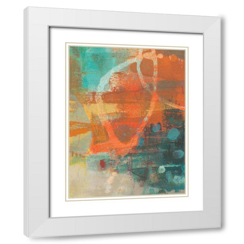 Alira II White Modern Wood Framed Art Print with Double Matting by Jachimiec, Sue