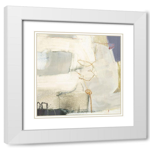 Pique I White Modern Wood Framed Art Print with Double Matting by Jachimiec, Sue