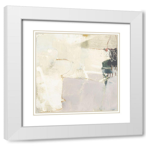 Pique IV White Modern Wood Framed Art Print with Double Matting by Jachimiec, Sue