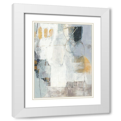 Joule IV White Modern Wood Framed Art Print with Double Matting by Jachimiec, Sue