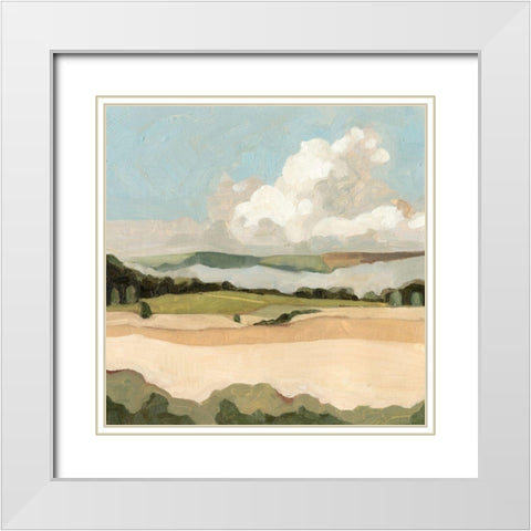 Cumulus Landscape II White Modern Wood Framed Art Print with Double Matting by Scarvey, Emma