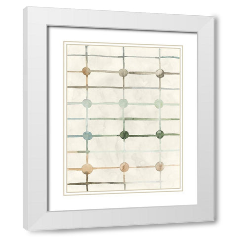 Simple Connections II White Modern Wood Framed Art Print with Double Matting by Popp, Grace