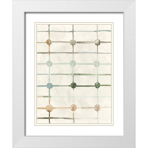 Simple Connections II White Modern Wood Framed Art Print with Double Matting by Popp, Grace