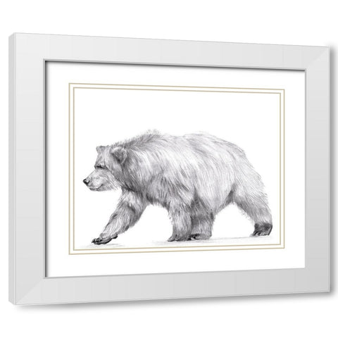 Wildlife Trail III White Modern Wood Framed Art Print with Double Matting by Wang, Melissa