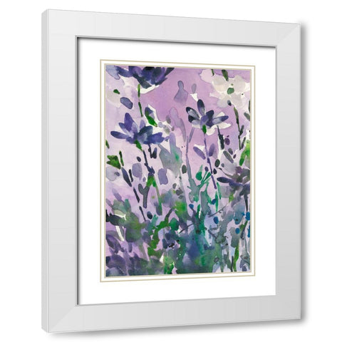 Garden Moment I White Modern Wood Framed Art Print with Double Matting by Dixon, Samuel