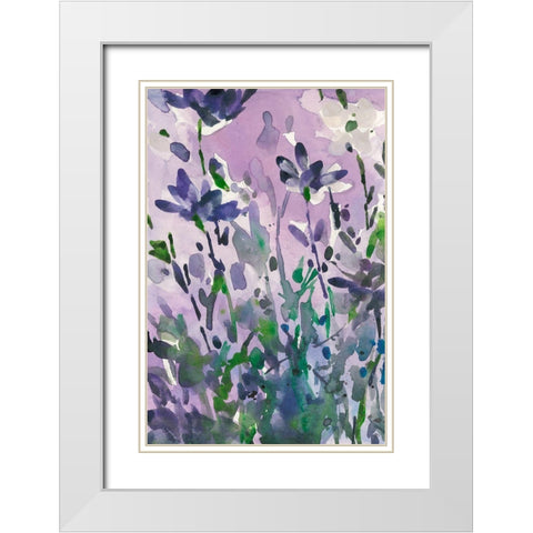 Garden Moment I White Modern Wood Framed Art Print with Double Matting by Dixon, Samuel