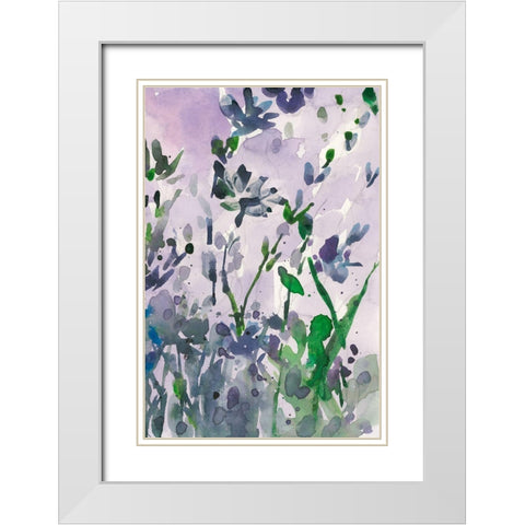 Garden Moment II White Modern Wood Framed Art Print with Double Matting by Dixon, Samuel
