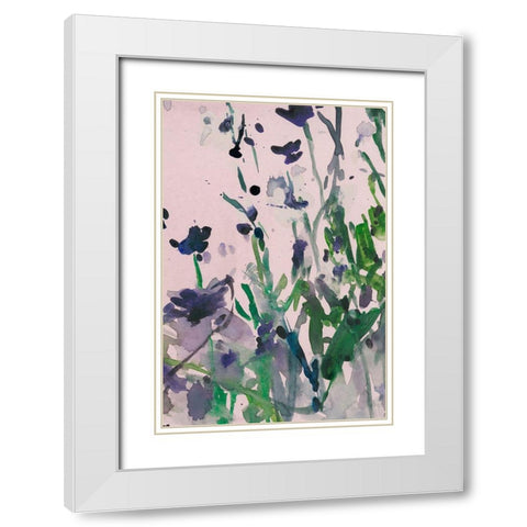 Garden Moment IV White Modern Wood Framed Art Print with Double Matting by Dixon, Samuel