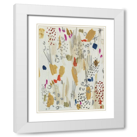 Wild Landscape II White Modern Wood Framed Art Print with Double Matting by Wang, Melissa