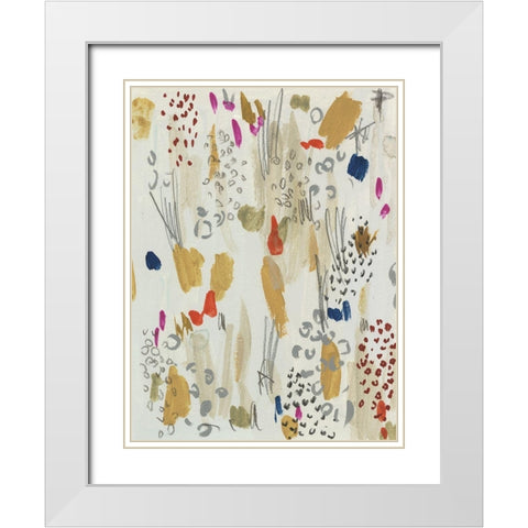 Wild Landscape II White Modern Wood Framed Art Print with Double Matting by Wang, Melissa