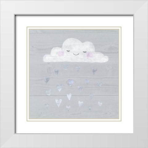 Sweet Dreams IV White Modern Wood Framed Art Print with Double Matting by Borges, Victoria
