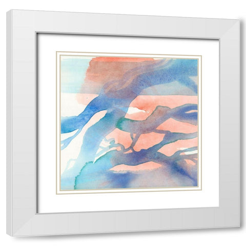 Suffusion I White Modern Wood Framed Art Print with Double Matting by Douglas, Jamie