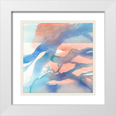 Suffusion I White Modern Wood Framed Art Print with Double Matting by Douglas, Jamie
