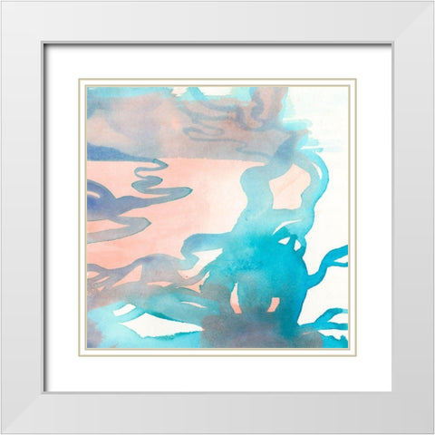Suffusion II White Modern Wood Framed Art Print with Double Matting by Douglas, Jamie