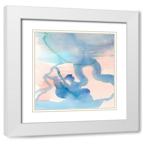 Suffusion III White Modern Wood Framed Art Print with Double Matting by Douglas, Jamie