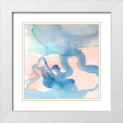 Suffusion III White Modern Wood Framed Art Print with Double Matting by Douglas, Jamie