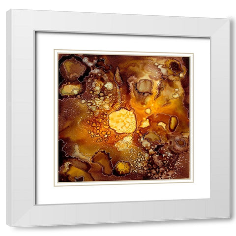 Chestnut Illumination I White Modern Wood Framed Art Print with Double Matting by Moore, Regina