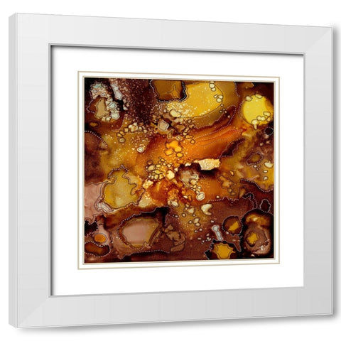 Chestnut Illumination II White Modern Wood Framed Art Print with Double Matting by Moore, Regina